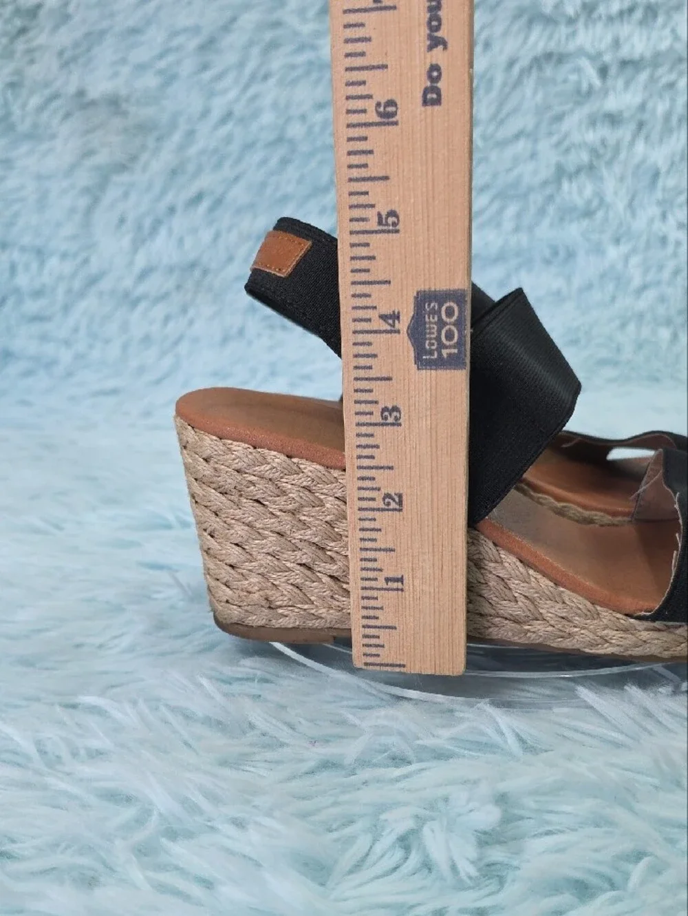 Tommy Bahama Sakura‎ Black Elastic Espadrille Wedge Sandals Size 8.5